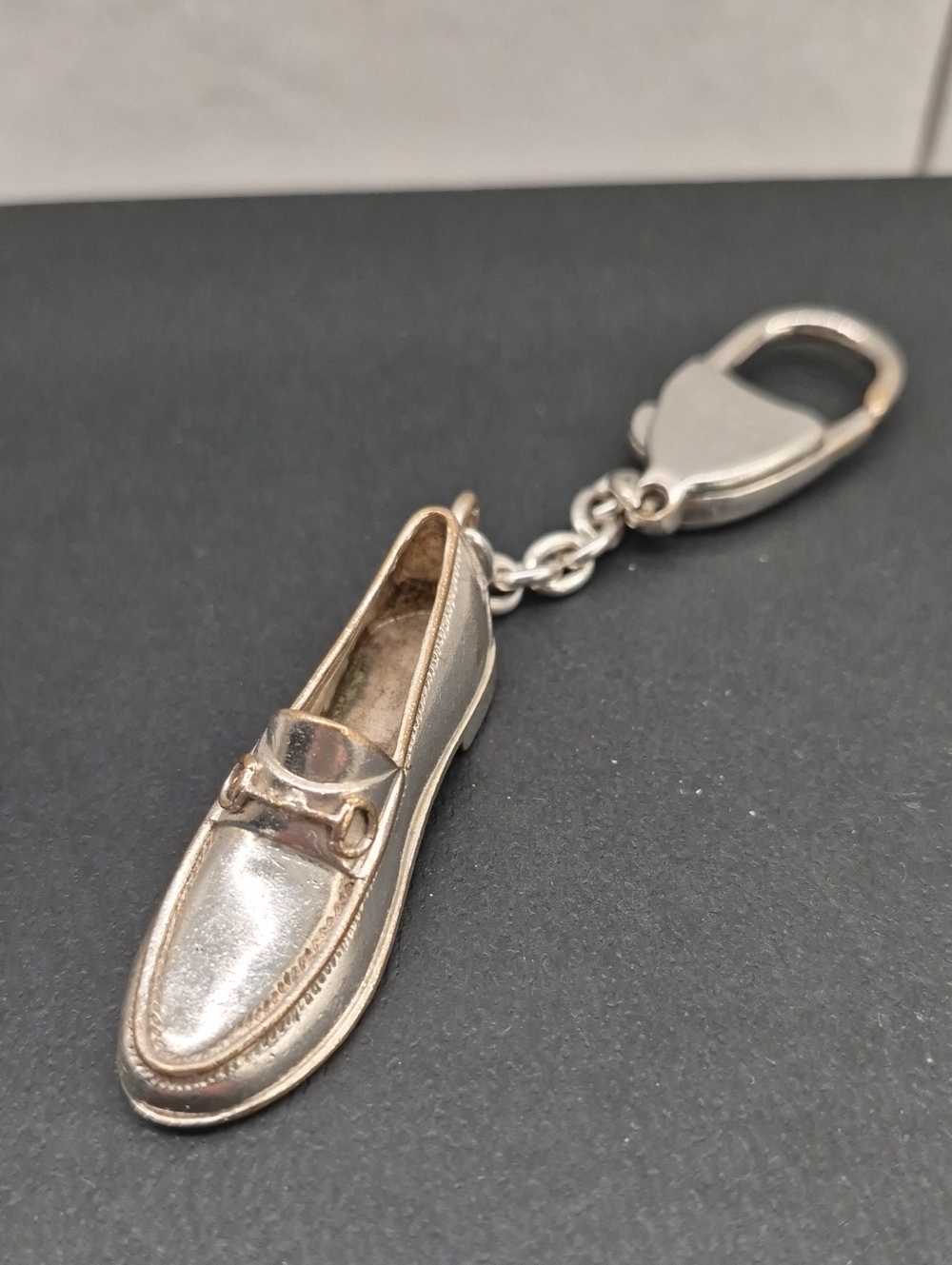 Gucci Silver Loafer Keychain Or Purse Charm